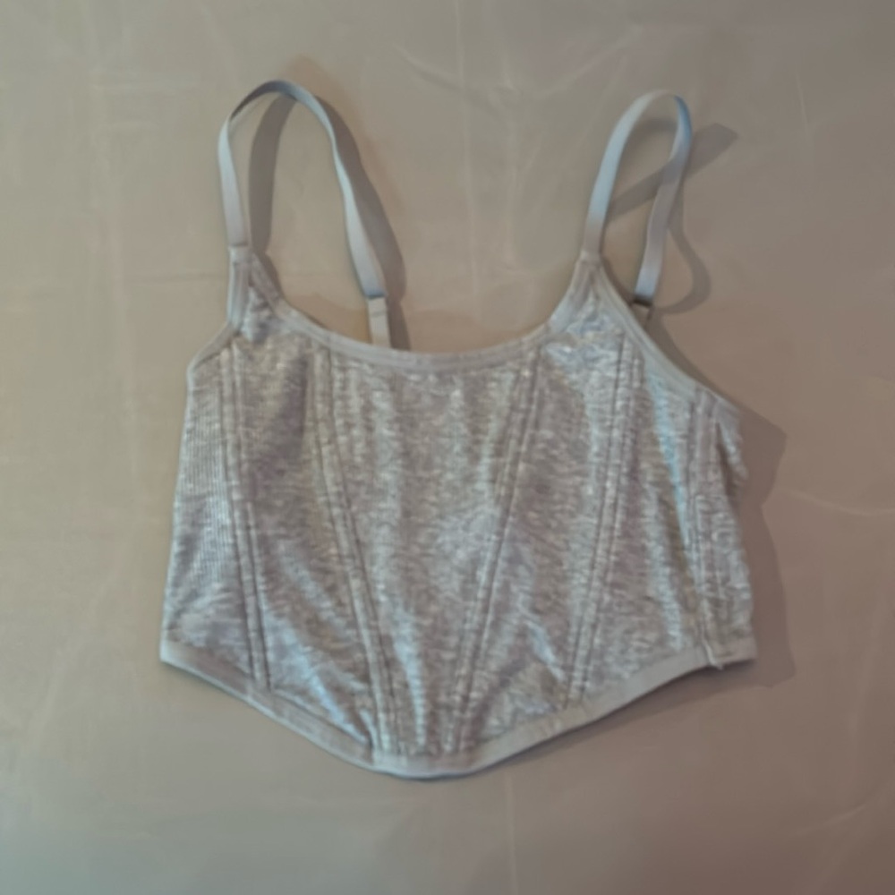Grey corset top